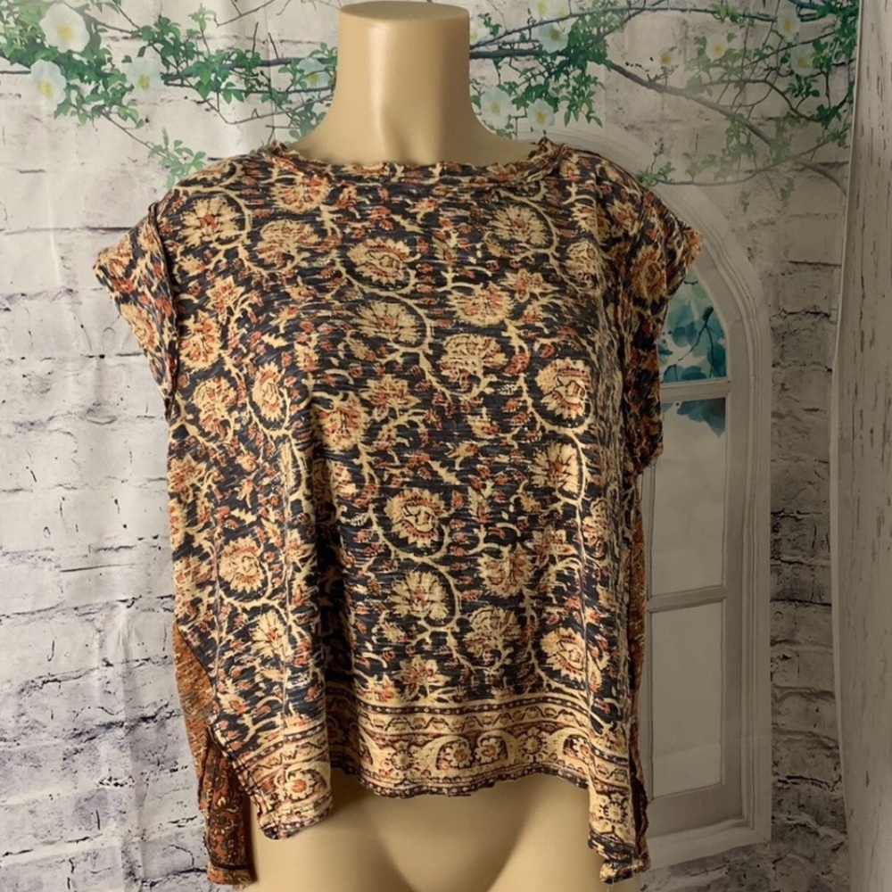 Free People Women's Boho Patterned Blouse